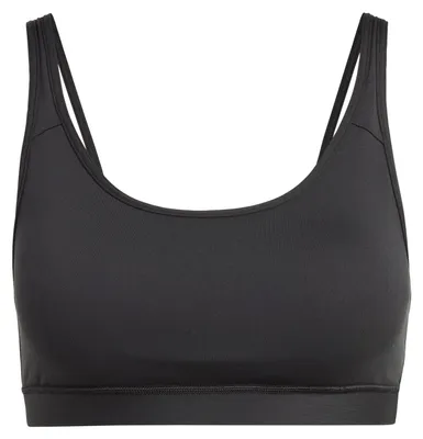 Productafbeelding van adidas dames sportbeha "All Me Essentials", medium ondersteuning, zwart, maat L, A-B