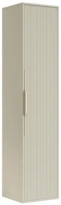Immagine prodotto di Badplaats Armadio da bagno Rimini 38 x 33 x 170 cm Cashmere - Armadio da bagno alto con 1 anta e chiusura ammortizzata