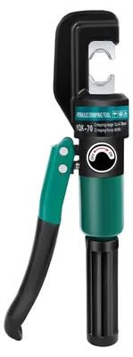 Produktbild von Hydraulische Kabelschuhpresse - YQK-70 - Handbetriebenes Crimpwerkzeug - Pressbereich 4-70 mm² - 8 Matrizen - 360° drehbarer Kopf