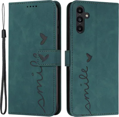 Produktbild von Samsung Galaxy A55 Hülle - Coverup Smile Klapphülle - Grün