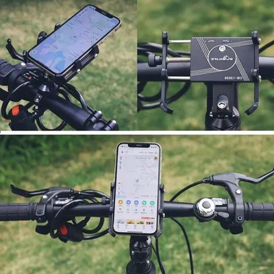 Fahrrad Smartphone Halter für Lenker - Robuste Befestigung, Verstellbar und Geeignet für Alle Smartphones