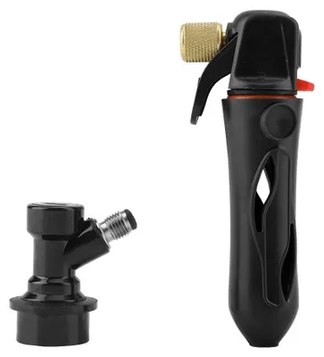 Tragbarer CO2-Injektor für Bier, Wein & Soda, schwarz
