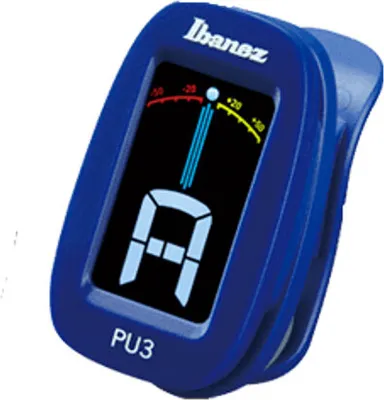 Image de IBANEZ PU3-BL - Accordeur chromatique à pince - bleu