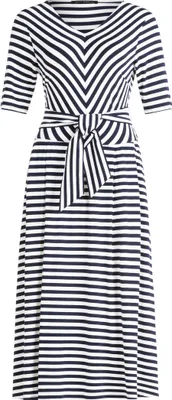 Produktbild von Betty Barclay Collection (264) Kleid Lang 1/2 Arm, Dark Blue/Cream 8813 8813 40