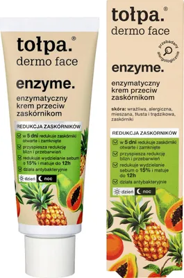Produktbild von TOŁPA Dermo Gesichtsenzym-Creme gegen Mitesser für Tag und Nacht, 40 ml