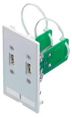 Obrázok produktu pre Rittal 2482.540, 2 x USB A, Biela, Polykarbonát, IP65, 80 g