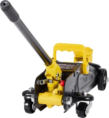 Productafbeelding van Lage vloerkrik, capaciteit 1,5 ton, stalen vloerkrik voor raceauto's met enkelvoudige zuiger en snelle hefmechanisme, opbergkoffer, hydraulische transportkrik voor sportauto's en sedans, hefbereik 130-310 mm