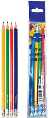 Immagine prodotto di Matita esagonale HB con gomma 4 pz.