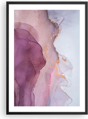 Produktbild von Gerahmtes Poster - Schwarzer Rahmen - Marmor Pink Violett - 50x70 cm - Wand Bild - Wanddeko - Wandbilder - Kunstposter - Wandposter - Bilderrahmen - Bilder - Kunstdruck - P2BPA50x70-4668