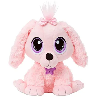 Produktbild von Little Tikes Rescue Tales Adoptable Pet - Pink Poodle - Weich & Kuschelig - Interaktives Plüschtier für Kinder zum Sammeln - Inklusive Halsband, Hundehütte & mehr - ab 3 Jahren