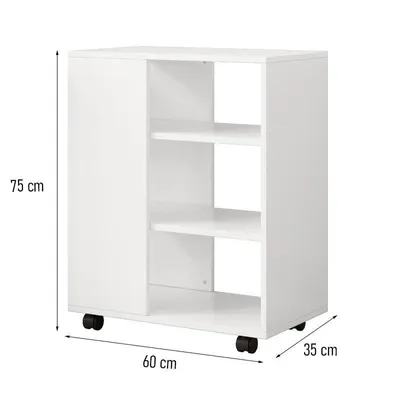 Obrázok produktu pre Stolový stojanový stojan na tlačiarne Moderný regál Loft 60x35x75 cm