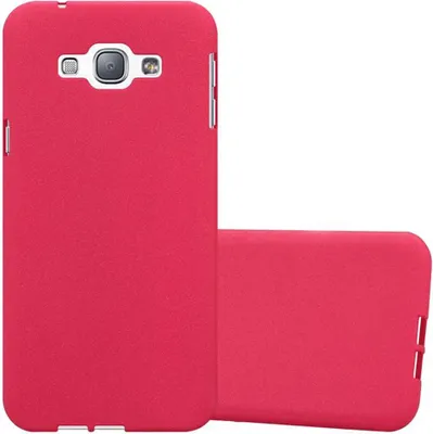 Produktbild von Cadorabo Schutzhülle für Samsung Galaxy A8 2015 Hülle in Rot Handyhülle TPU Etui Cover Case