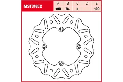 Produktbild von TRW Bremsscheibe Offroad starr MST348EC YZ80