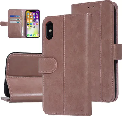 Produktbild von UNIQ Accessory Apple iPhone Xs Max Pink Soft Touch Book type case