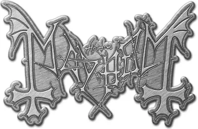 Produktbild von Mayhem - Logo - Abzeichen - Metall RO2618 (Einheitsgröße) (Silber)