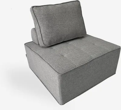 Produktbild von Wohnzimmersessel modular aus grauem Stoff Raji