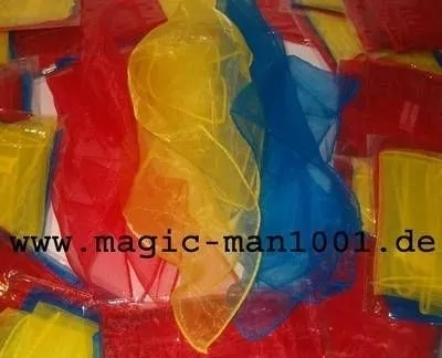 Produktbild von 3 Jongliertücher 40 x 40 cm rot/gelb/blau Tanztücher Kinder