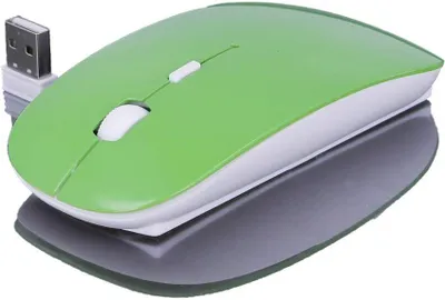 Produktbild von Funkmaus, Slim Mouse, flaches Design, ergonomisch, 2,4 GHz, USB-Empfänger Schnurlose kabellose Maus, 800 DPI, 1200 DPI