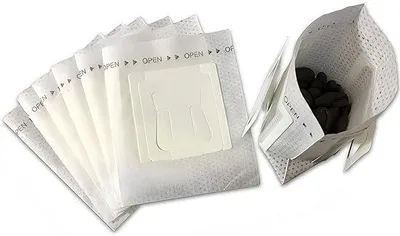 Obrázok produktu pre Sada príslušenstva na kávové filtre – hygienické – 50 kusov – držiak na kávové filtre – kávové filtre na kemping – jednorazové filtre – 9 x 7,4 cm