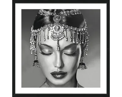 Produktbild von Gerahmtes Bild Oriental Woman 53x53 cm