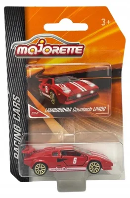 Obrázek produktu pro Majorette Lamborghini Countach LP400, závodní model, červená metalíza,