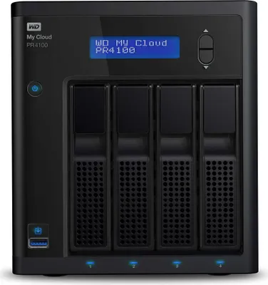 Produktbild von WD My Cloud PR4100 WDBNFA0160KBK - NAS-Server - 4 Schächte - 16 TB - HDD 4 TB x 4 - RAID RAID 0, 1, 5, 10, JBOD - RAM 4 GB - Gigabit Ethernet