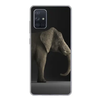 Produktbild von MuchoWow® Handyhülle Schutzhülle Hülle für Samsung Galaxy A51 Elefant - Tiere - Licht Silikon Softcase Handy Hülle - Schutzabdeckung