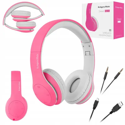 Obrázek produktu pro Sluchátka Bluetooth Kruger&Matz, s mikrofonem, skládací, maximální hlasitost 89 dB