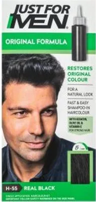 Zdjęcie produktu dla Just For Men Autostop farba do włosów H55 Natural Real Black 35 g