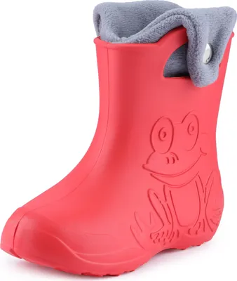 Produktbild von Ladeheid Eva Kinder Jungen Mädchen Gummistiefel Regenschuhe gefüttert LA-CA-04 (Koralle/Grau, 28/29 EU)
