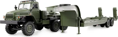 Produktbild von Amewi Ural B36 Militär LKW 6WD mit Tieflader 1:16 RTR grün