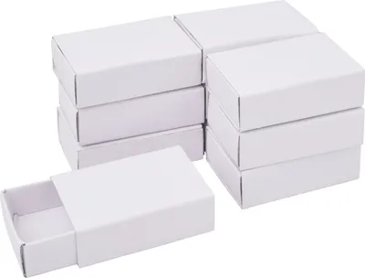 Produktbild von VBS Streichholzschachteln "Weiß", 5 cm, 10 Stück