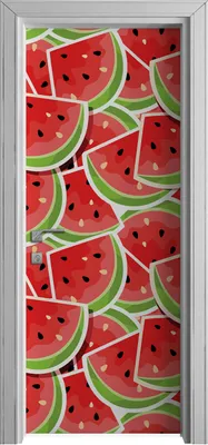 Produktbild von Tür Selbstklebende 80x210 cm Türfolie Türtapete Klebefolie - Wassermelone Frucht