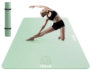 Image de Tapis de yoga extra large pour l'entraînement à domicile et la méditation