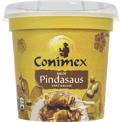 Produktbild von Conimex Satésaus Mild 400g – milde Erdnusssauce für Saté, Reis & Gemüse