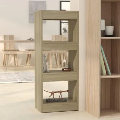 Produktbild von Bücherregal "Jückelberg" aus Spanplatte in Sonoma-Eiche. Abmessungen (B/H/T) 40x103x30 cm