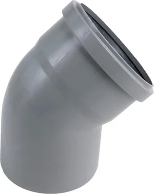 Produktbild von Magnaplast HTplus Abwasserrohrbogen aus Polypropylen (PP) 75 mm 45° Grau