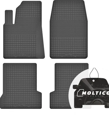 Produktbild von Gummimatten mit Rand Auto Fußmatten Gummi Automatten Passgenau 4-teilig Set - passend für Ford Fiesta MK6 2002-2008