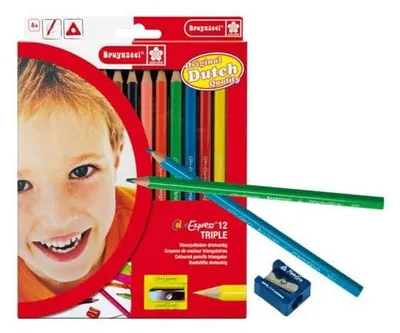Produktbild von Bruynzeel Sakura 12 TRIPLE Colour Pencils