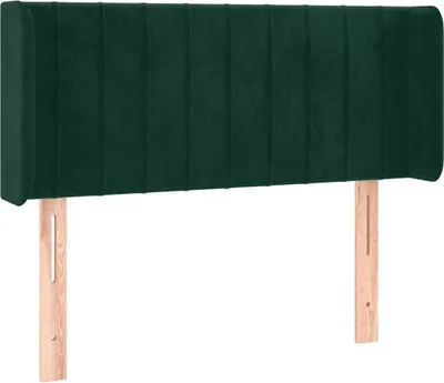 Obrázek produktu pro vidaXL Čelo postele s ušima tmavě zelené 103x16x78/88 cm Velvet