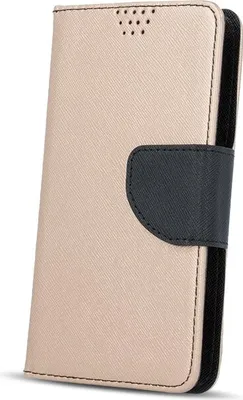 Produktbild von Buch Tasche "Fancy" Standfunktion kompatibel mit iPhone 16 Pro Gold-Schwarz