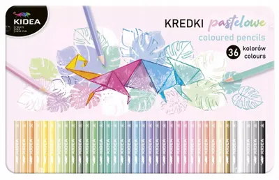 Obrázok produktu pre Derform Pastelové trojuholníkové ceruzky, 36 farieb