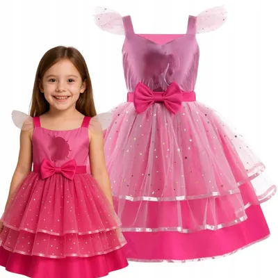 Produktbild von Hopki Prinzessinnen-Kostüm Kleid Rosa für Mädchen Gr. 122/128