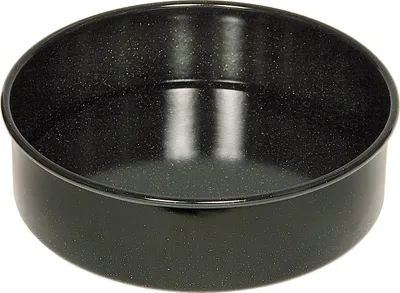 Produktbild von Riess Tortenform Back/Bratenform Ø28cm Hebeboden Emaille schwarz