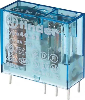 Produktbild von Finder Relais 2W, 8A 40.52.7.006.0000 Ausführung des elektrischen Anschlusses sonstige, Bemessungssteuerspeisespannung Us bei DC 6 ..