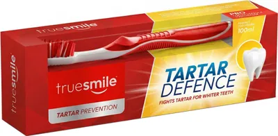Produktbild von Truesmile | Zahnpasta - 100 ml - Tartar Prevention - Minze - Mit Fluorid - Formel gegen Zahnstein - Zahnbürste im Set