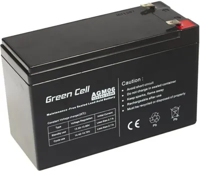 Produktbild von Green Cell Ersatzbatterie AGM06 12V/9Ah