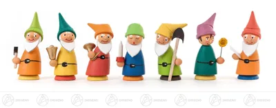Produktbild von Miniatur Zwergenschar (7)  Höhe ca 5,5 cm NEU
