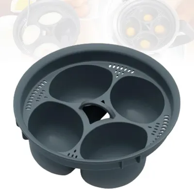 Produktbild von 4-Eier-Zubehör- Küchenmaschinen-Zubehör für Thermomix TM6, Eierformer für gekochte Eier für Thermomix TM5, Dampf-Eier für 4 Eier für TM6/TM5