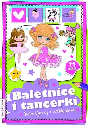 Immagine prodotto di Kolorowanka dla dzieci Baletnice i tancerki Kolorujemy i naklejamy